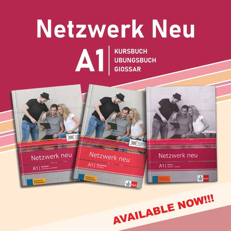 Netzwerk Neu A1( KURSBUCH + UBUNGSBUCH+ GlOSSAR ) ( Color print ) ( A4 Size )
