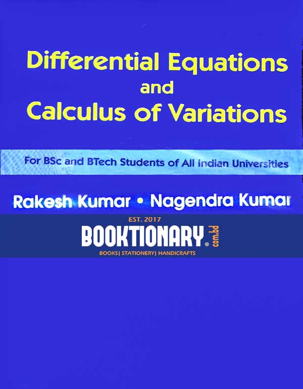 Differential Equations And Calculus Of Variations
